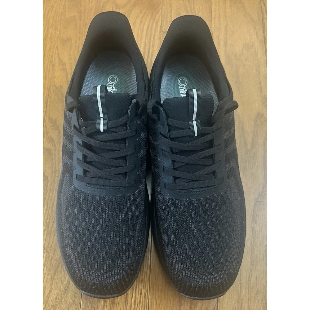 Orthofeet Tilos Shoes Men's Size 11.5 Black Athletic Hands-Free